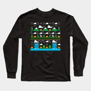 landscape pixel Long Sleeve T-Shirt